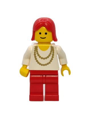 Necklace Gold - Red Legs, Red Female Hair, ncklc003 Minifigure LEGO®   