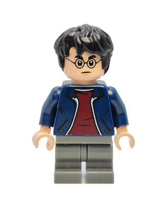 Harry Potter - Dark Blue Jacket with Dark Red Shirt, hp380 Minifigure LEGO®