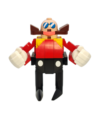 Dr. Eggman (Doctor Ivo Robotnik) with Stickers, idea164s Minifigure LEGO®