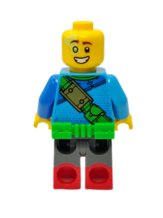 Mateo - Bright Green Utility Belt and Cape, drm021 Minifigure LEGO®