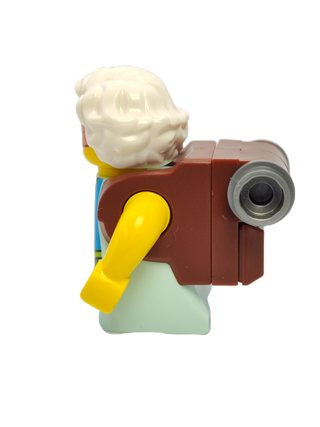 Mrs. Castillo - Reddish Brown and Flat Silver Backpack, drm031 Minifigure LEGO®