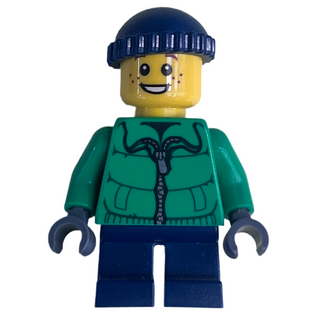 Holiday- Winter Jacket with Dark Blue Knit Cap, hol065 Minifigure LEGO®
