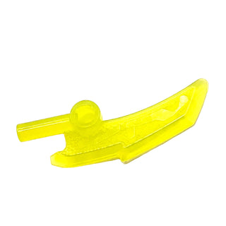 Minifigure, Weapon Blade with Bar (Ninjago Jade Blade), Part# 18950 Part LEGO® Trans-Neon Green