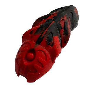 Bionicle Rahkshi Kraata Stage 3 with Marbled Pattern, Part# kraata3 Part LEGO® Red Head (Black Tail)