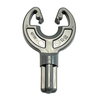 Technic, Axle 1L with Rotation Clip, Part# 40144 Part LEGO® Dark Bluish Gray