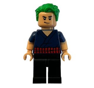 Roronoa Zoro - Dark Blue Shirt, Hair, op006 Minifigure LEGO®