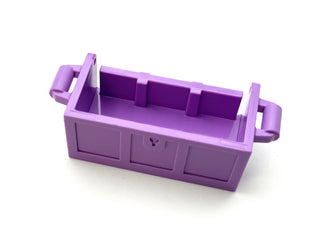 Container, Treasure Chest Bottom with Slots in Back, Part# 4738a Part LEGO® Medium Lavender