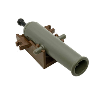 LEGO® Cannon with Cannon Base Part LEGO® Brown Projectile Launcher Cannon Transitional with Black Handle