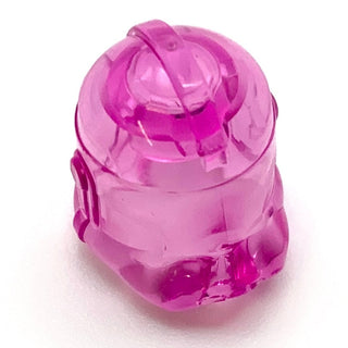 Minifigure Headgear Clone Trooper Helmet (Phase 2), Part# 11217 Part LEGO® Prototype Trans-Dark Pink
