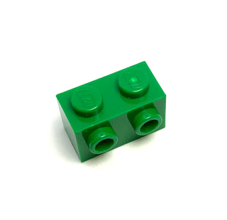 Brick, Modified 1x2 with Studs on 1 Side, Part# 11211 Part LEGO® Green  