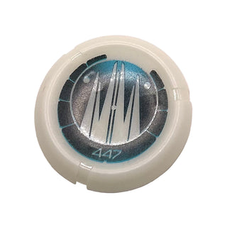 Throwing Disk with Bionicle Kanoka 447 Ko-Metru Pattern, Part# 32171pb095 Part LEGO® Glow In Dark Opaque