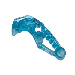 Bionicle Head Connector Block Eye/Brain Stalk (Toa Okoto), Part# 19050 Part LEGO® Trans-Light Blue
