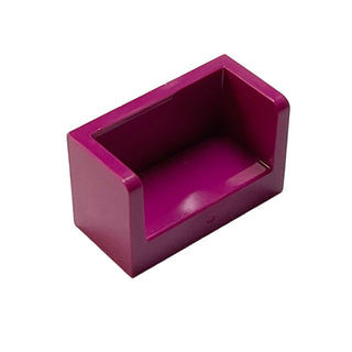 Panel 1x2x1 with Rounded Corners and 2 Sides, Part# 23969 Part LEGO® Magenta