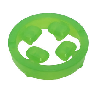 Rock Faceted with Small Pin (Infinity Stone), 4 on Sprue, Part# 36451 Part LEGO® Trans-Bright Green