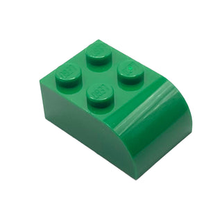 Slope, Curved 3x2 with 4 Studs, Part# 6215 Part LEGO® Green
