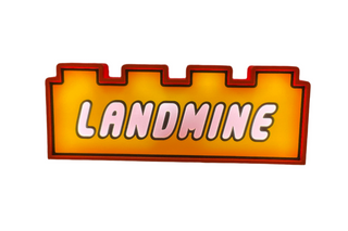 Lighted Wall Art Display Case BigKidBrix Landmine