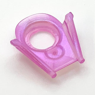 Minifigure Neck Collar Darth Vader Helmet Bottom, Part# 19917 Part LEGO® Prototype Satin Trans-Dark Pink