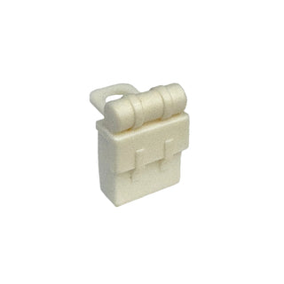 Minifigure Body Wear, Backpack Non-Opening, Part# 2524 Part LEGO® White