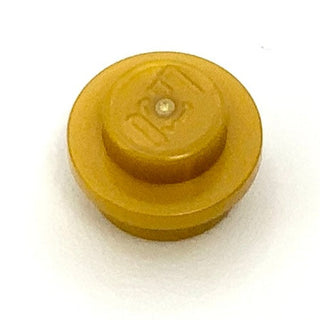 Plate Round 1x1, Part# 4073 Part LEGO® Pearl Gold