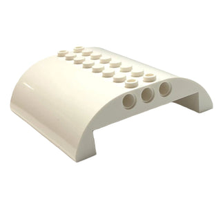 Slope Curved 8x8x2 Double, Part# 54095 Part LEGO® White Very Good