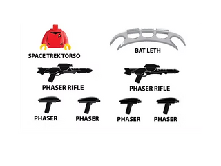 Space Trek Black Weapon Pack Custom, Accessory BigKidBrix