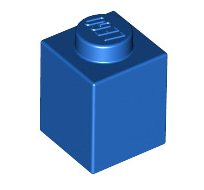 Brick 1x1, Part# 3005 Part LEGO® Blue 1 Part