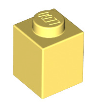 Brick 1x1, Part# 3005 Part LEGO® Bright Light Yellow
