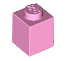 Brick 1x1, Part# 3005 Part LEGO® Bright Pink  