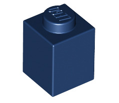 Brick 1x1, Part# 3005 Part LEGO® Dark Blue 1 Part