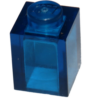 Brick 1x1, Part# 3005 Part LEGO® Trans-Dark Blue