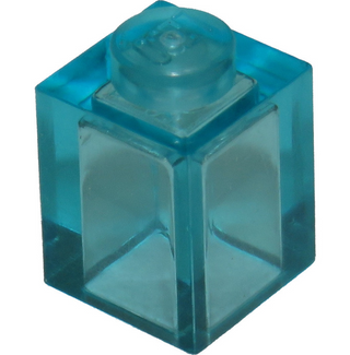Brick 1x1, Part# 3005 Part LEGO® Trans-Light Blue