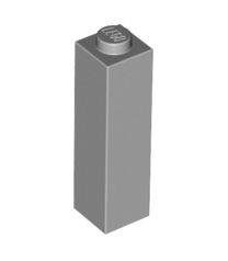 Brick 1x1x3, Part# 14716 Part LEGO® Light Bluish Gray