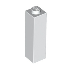 Brick 1x1x3, Part# 14716 Part LEGO® White
