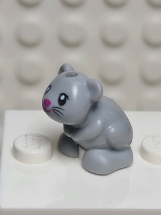 Molly- Light Bluish Grey Hamster/Mouse Pink Nose LEGO® Animals LEGO®