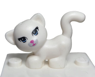 Cat, White w/ Light Bluish Gray Muzzle Pattern (Kitty) LEGO® Animals LEGO®