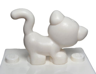Cat, White w/ Light Bluish Gray Muzzle Pattern (Kitty) LEGO® Animals LEGO®