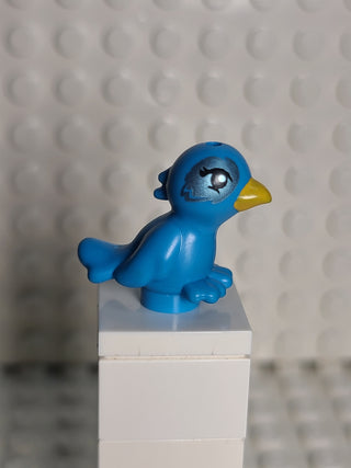 Bird, Dark Azure w/ Metallic Light Blue Feathers around eyes (Cleo) LEGO® Animals LEGO®