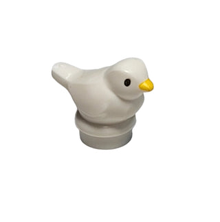 Bird Small with Black Eyes, 41835pb01 LEGO® Animals LEGO® White