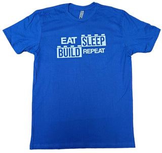 Eat, Sleep, Build, Repeat T-shirt T-Shirt United Brick Co®