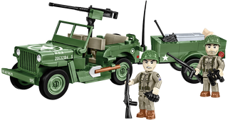 COBI JEEP Willys MB Vehicle and Trailer : Set #2297 Cobi Kit Cobi Toys
