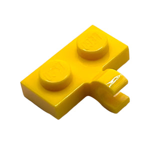 Plate, Modified 1x2 with Clip on Side (Horizontal Grip), Part# 11476 Part LEGO® Yellow