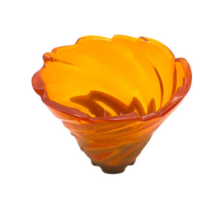 Tornado of Spinjitzu Narrow with Molded Trans-Orange Top Pattern, Part# 50663pb01 Part LEGO® Pearl Gold