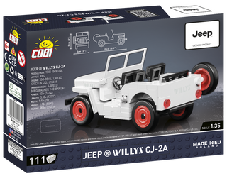 COBI JEEP Willys CJ-2A (White): Set #24518 Cobi Kit Cobi Toys