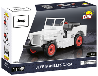 COBI JEEP Willys CJ-2A (White): Set #24518 Cobi Kit Cobi Toys
