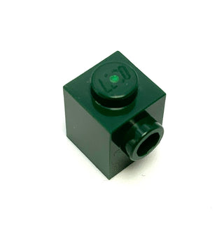 Brick, Modified 1x1 with Stud on Side, Part# 87087 Part LEGO® Dark Green  