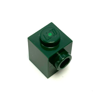 Brick, Modified 1x1 with Stud on Side, Part# 87087 Part LEGO® Dark Green 1 Part