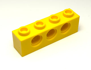 Technic, Brick 1x4 with Holes, Part# 3701 Part LEGO® Yellow