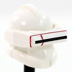 Detail White Macrobinoculars- CAC Custom Headgear Accessory Clone Army Customs Dark Red