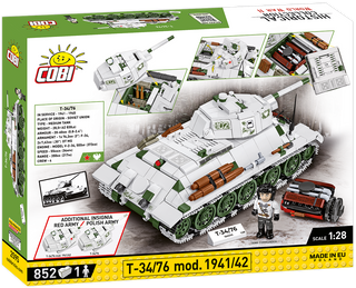 COBI T-34/76 mod. 1941/42 Tank : Set #2595 Cobi Kit Cobi Toys
