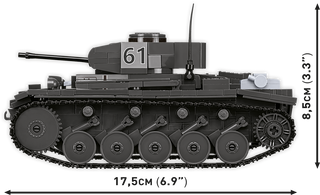 COBI PanzerKampWagen II Ausf. F Tank : Set #2597 Cobi Kit Cobi Toys